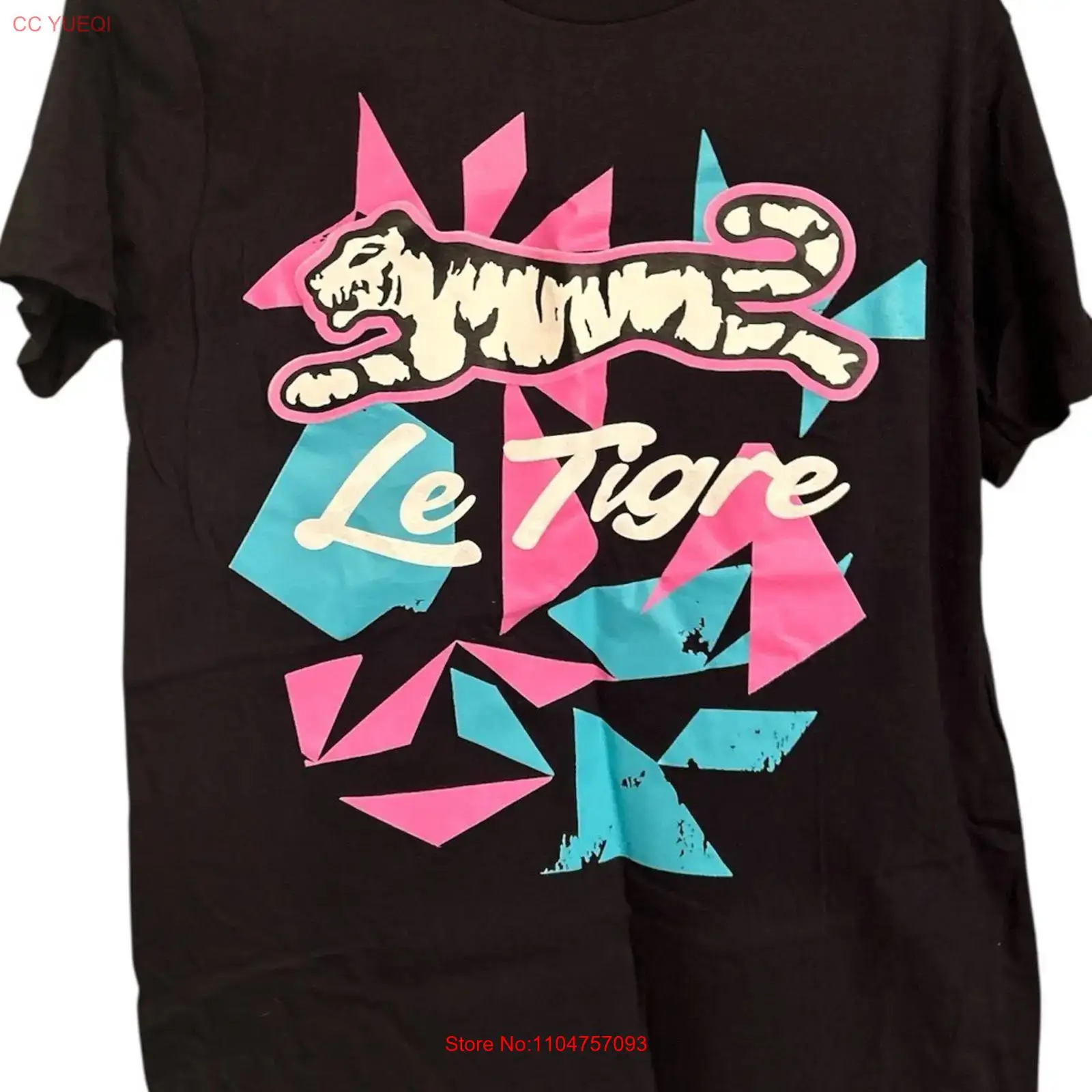 Vintage Fashion Logo - เสื้อยืด Le Tigre รุ่น Retro สำหรับผู้ชาย