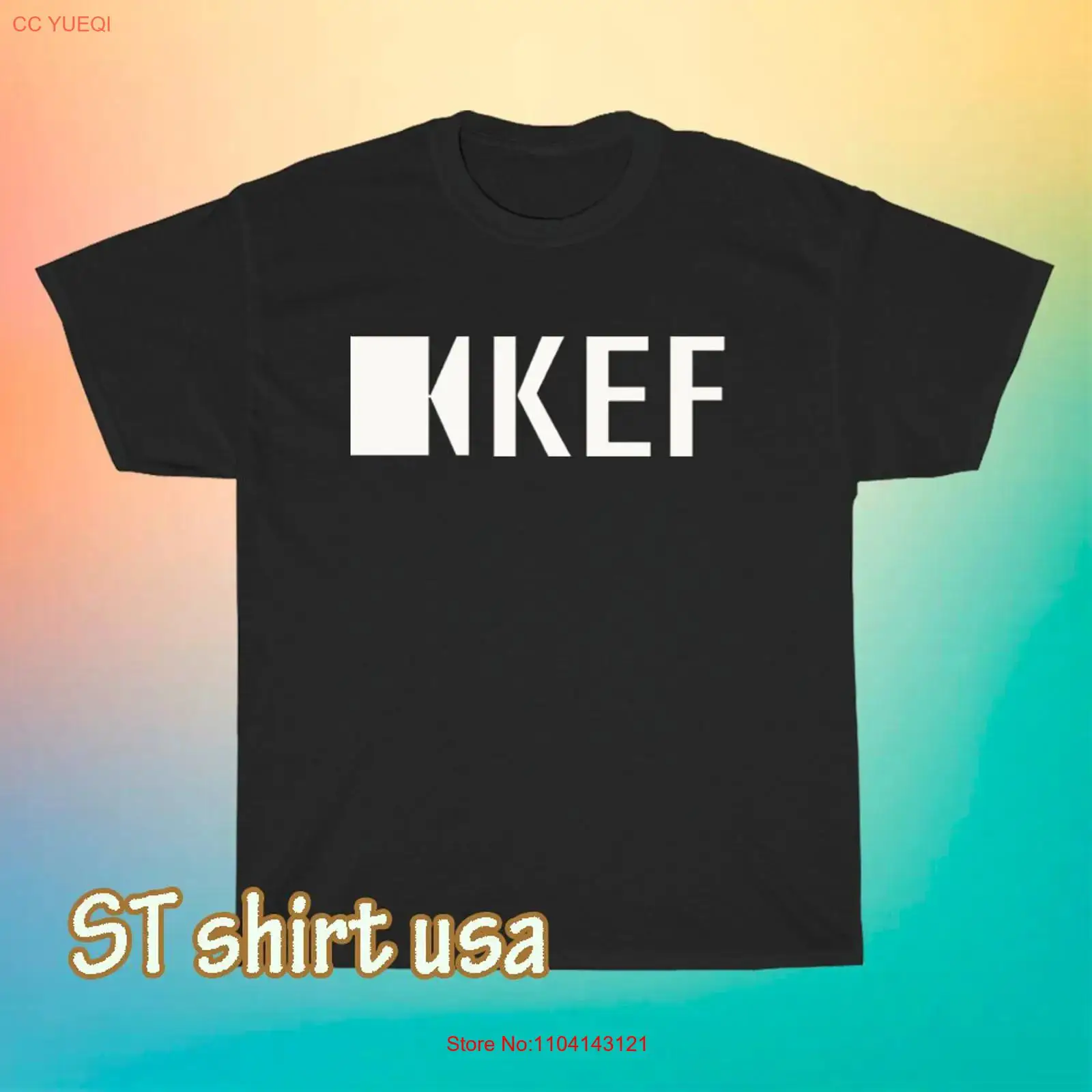 Vintage Fashion Logo - เสื้อยืดโลโก้ลำโพงซับวูฟเฟอร์ KEF ใหม่ ตลกขบขัน ไซส์ S