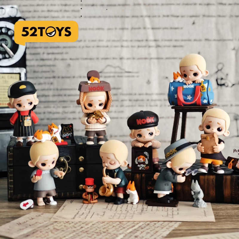 Vintage Fashion Store - 52toys Nook ซีรีส์ร้านวินเทจ กล่องสุ่มตุ๊กตาวัสดุไวนิลสุดแฟชั่น ของเล่นอนิเมะ ของตกแต่งโต๊ะ