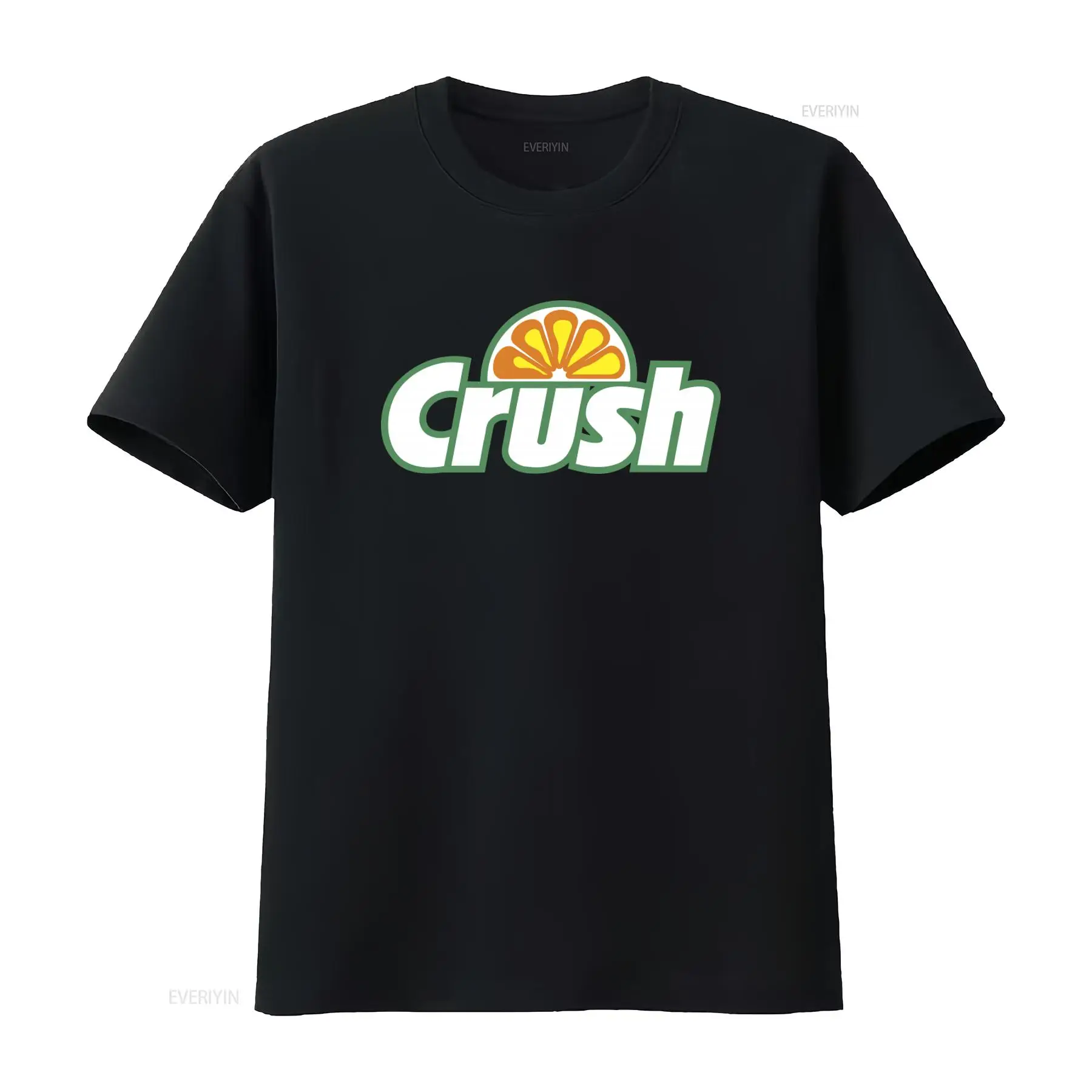 Vintage Fashion Logo - เสื้อยืดโลโก้สไตล์เรโทร Orange Crush สำหรับผู้ชายและผู้หญิง วินเทจ ลุคย้อนยุค