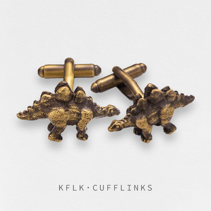 Vintage Fashion Jewelry Brands - KFLK เครื่องประดับเสื้อ Cufflinks สำหรับบุรุษของขวัญไดโนเสาร์ยี่ห้อ Cuff Links