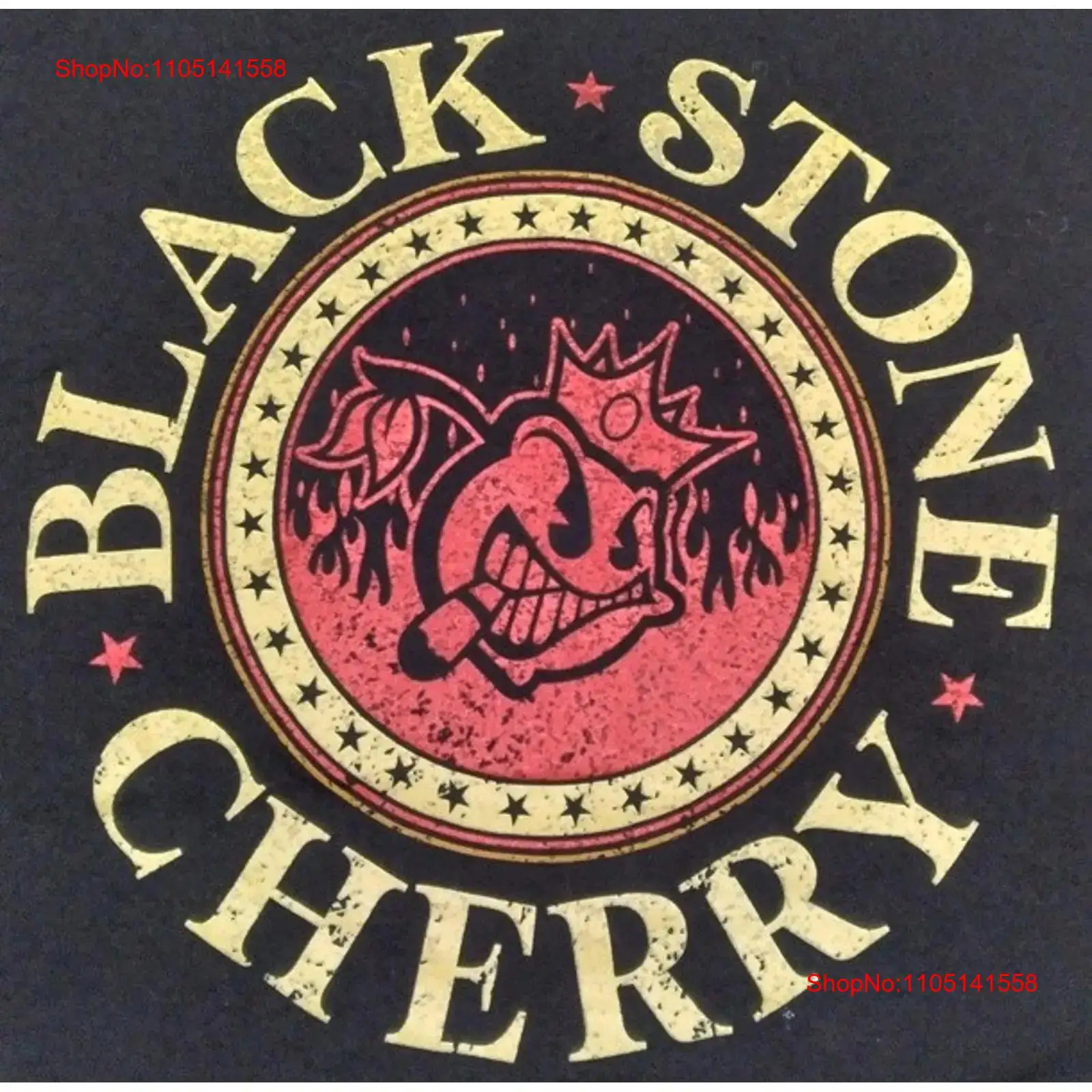 Vintage Fashion Logo - เสื้อยืดลายโลโก้ BLACK STONE CHERRY Band Cigar