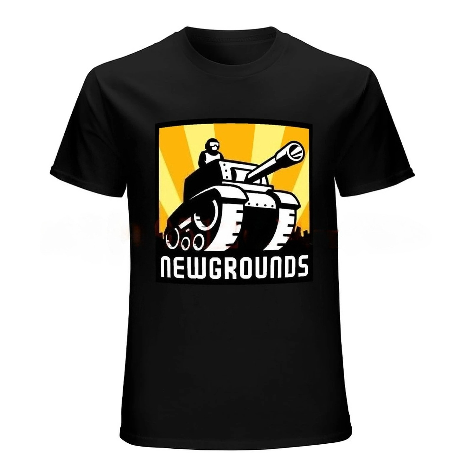 Vintage Fashion Logo - Newgrounds โลโก้งานศิลปะคลาสสิกเสื้อยืด Tee เสื้อผ้าผู้หญิง Vintage Aesthetic