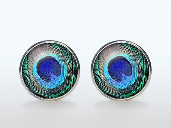 Vintage Fashion Jewelry Brands - Vintage คุณภาพสูงงานแต่งงาน Cufflinks แฟชั่นชุบนกยูงยี่ห้อเสื้อ Cuff อุปกรณ์เสริมสําหรับผู้ชายและผู้หญิงเครื่องประดับของขวัญ