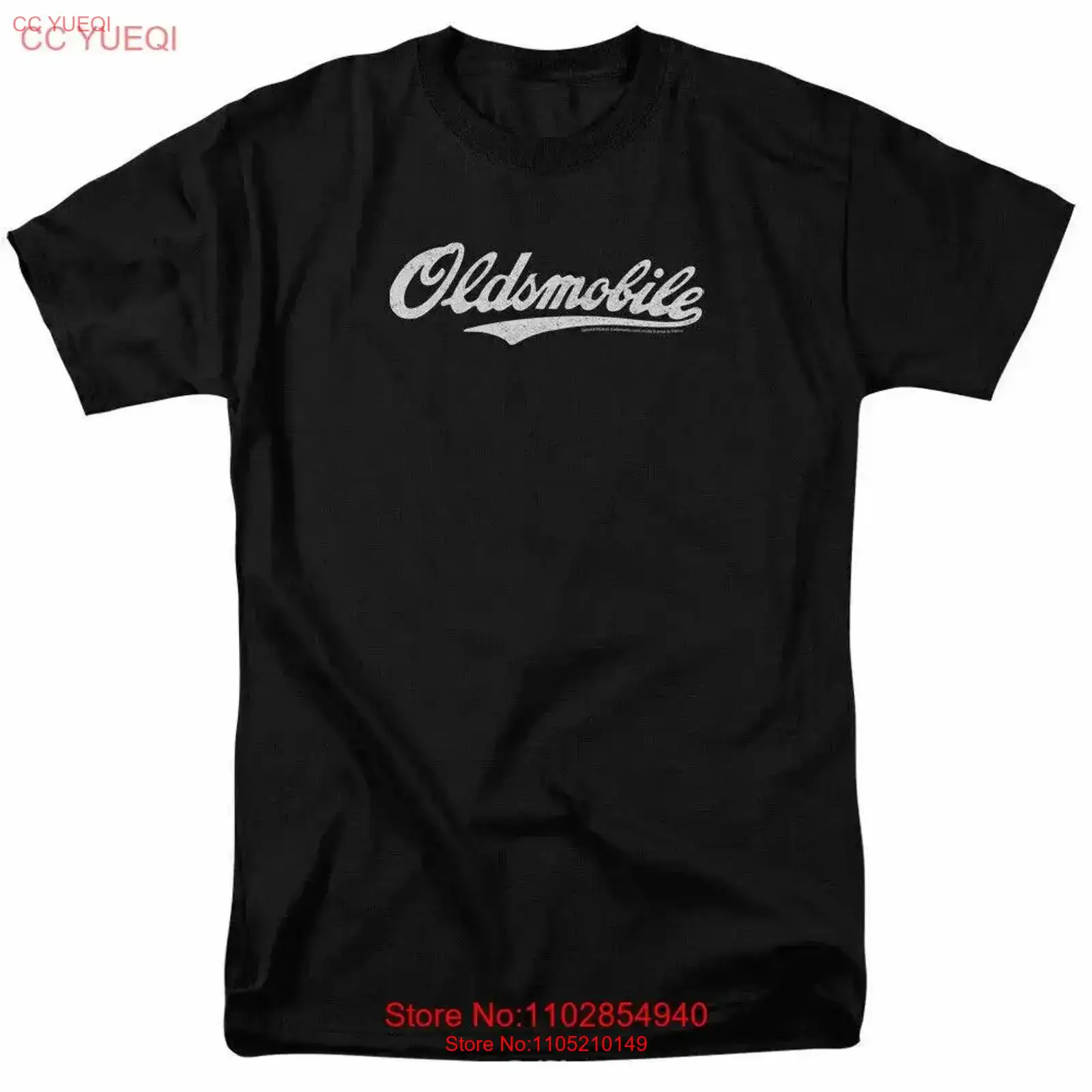Vintage Fashion Logo - เสื้อยืดลายโลโก้ Oldsmobile Cursive สำหรับผู้ชาย ลิขสิทธิ์แท้ ลายรถยนต์