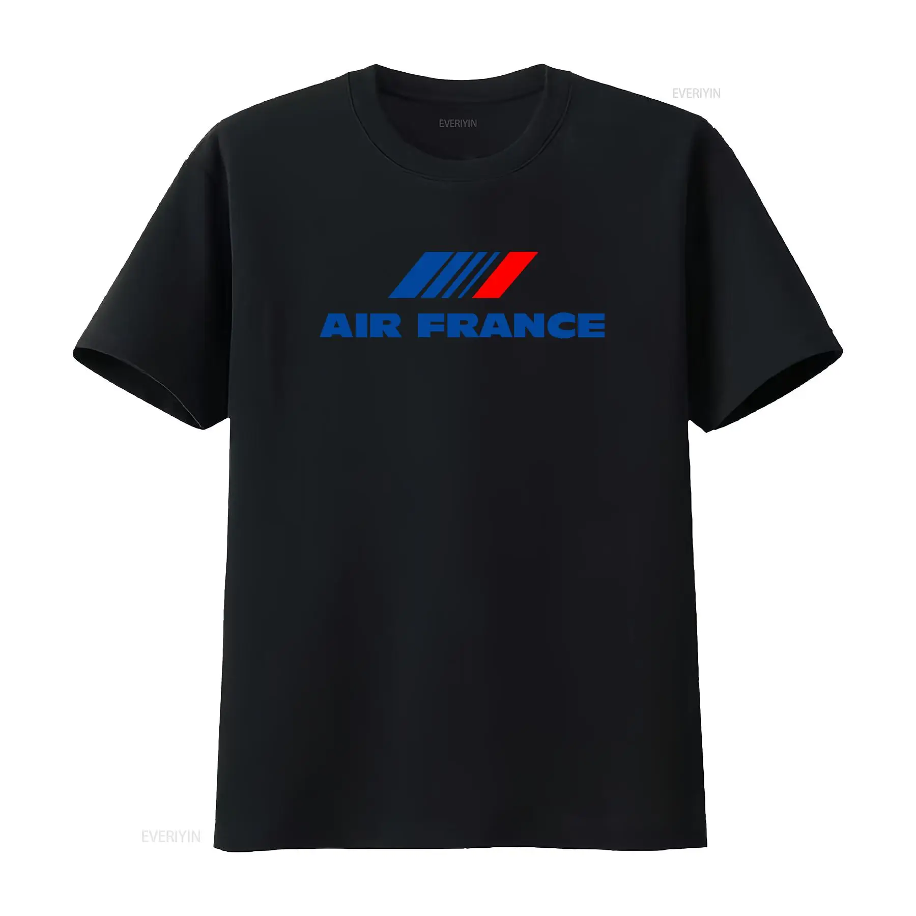 Vintage Fashion Logo - เสื้อยืดโลโก้แอร์ฟรองซ์ รุ่น AH87 มีสไตล์ ใส่สบาย สำหรับผู้ที่ชื่นชอบการบิน