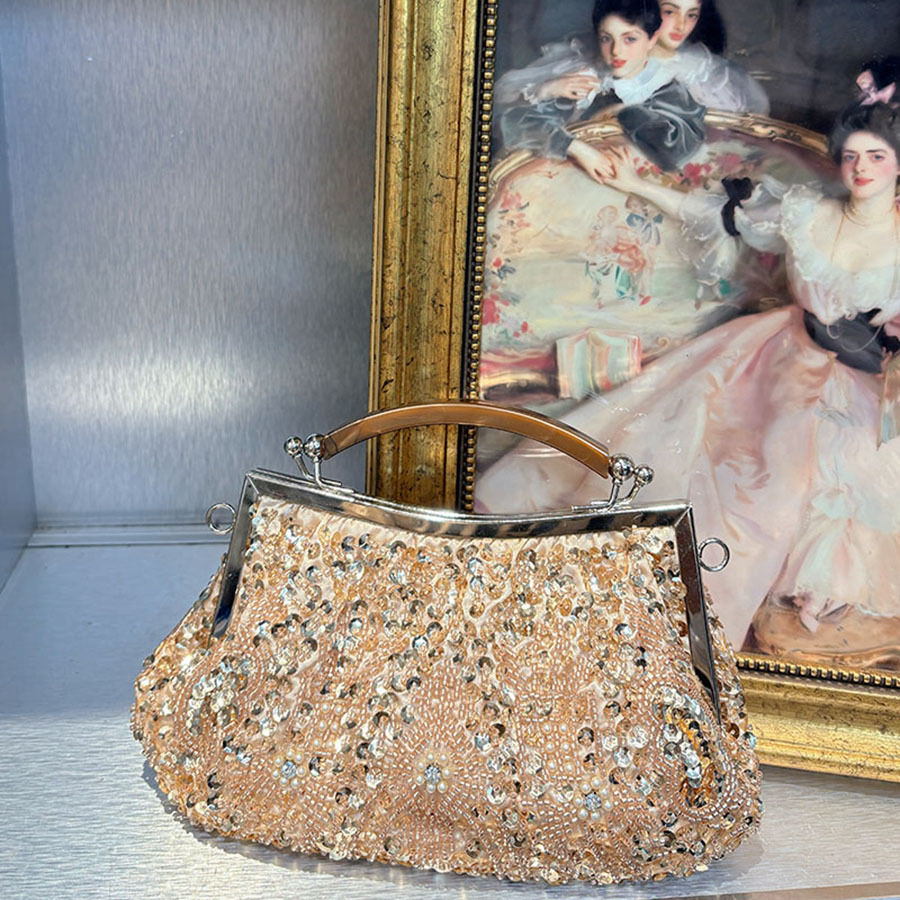 Vintage Fashion Wholesale - กระเป๋าสะพายทรงจีนวินเทจสุดฮิต ผ้าคลุมปักลาย กระเป๋าถือผู้หญิง สไตล์เซี่ยงไฮ้ ขายส่งแฟชั่นข้ามพรมแดน