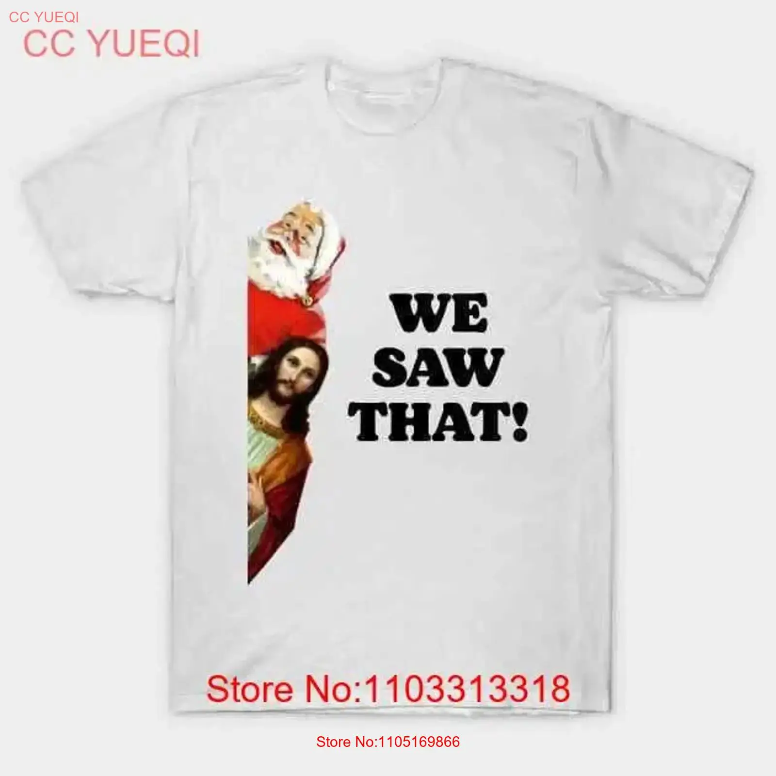 Vintage Fashion Australia - เสื้อยืดลายซานต้าและพระเยซู ผลิตในออสเตรเลีย ไซส์ S-5XL สไตล์วินเทจ ลุคสบายๆ