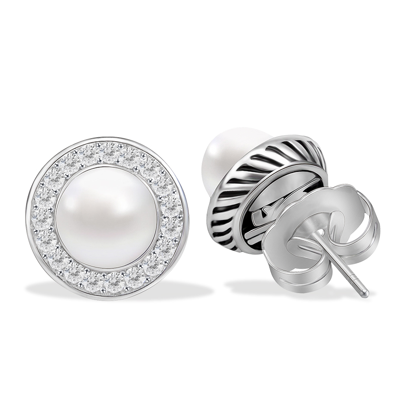 Vintage Fashion Jewelry Brands - เครื่องประดับแบรนด์วินเทจสำหรับผู้หญิง คุณภาพสูง ต่างหูมุกหรูหรา ดีไซน์เกลียวแบบสายเคเบิล แฟชั่น