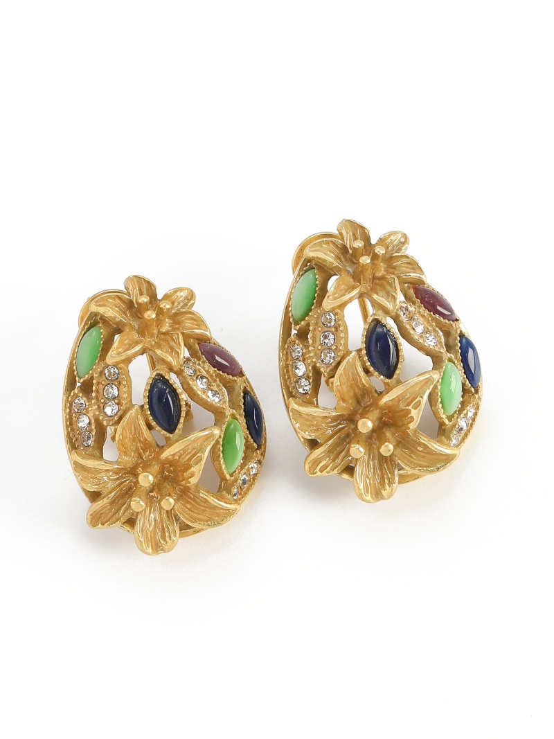 ต่างหูแก้วสีวินเทจสำหรับผู้หญิ - Vintage Fashion Jewelry Brands บทวิจารณ์และราคา