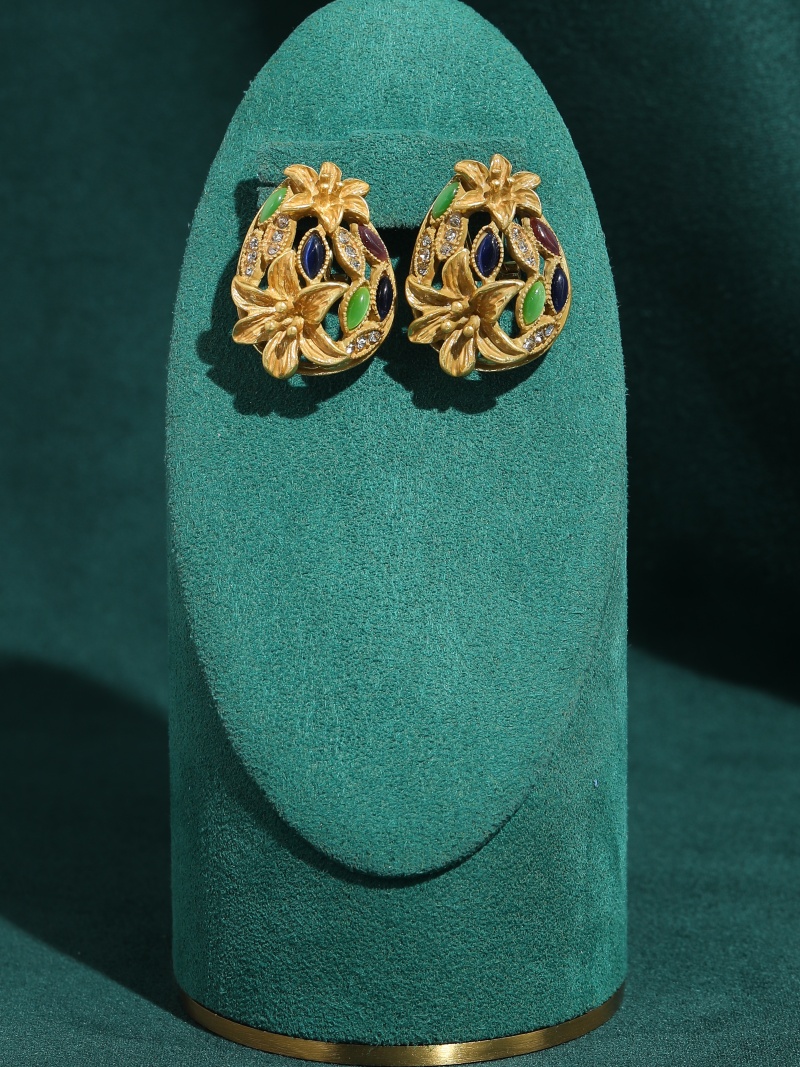 ต่างหูแก้วสีวินเทจสำหรับผู้หญิ - Vintage Fashion Jewelry Brands บทวิจารณ์และราคา