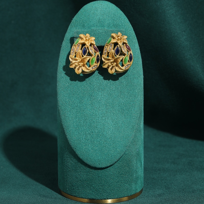 ต่างหูแก้วสีวินเทจสำหรับผู้หญิ - Vintage Fashion Jewelry Brands บทวิจารณ์และราคา