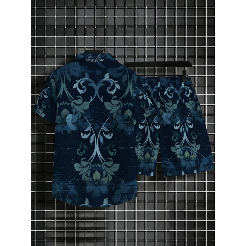 ชุดเสื้อเชิ้ตแขนสั้นและกางเกงข - Printed Floral Shirt บทวิจารณ์และราคา