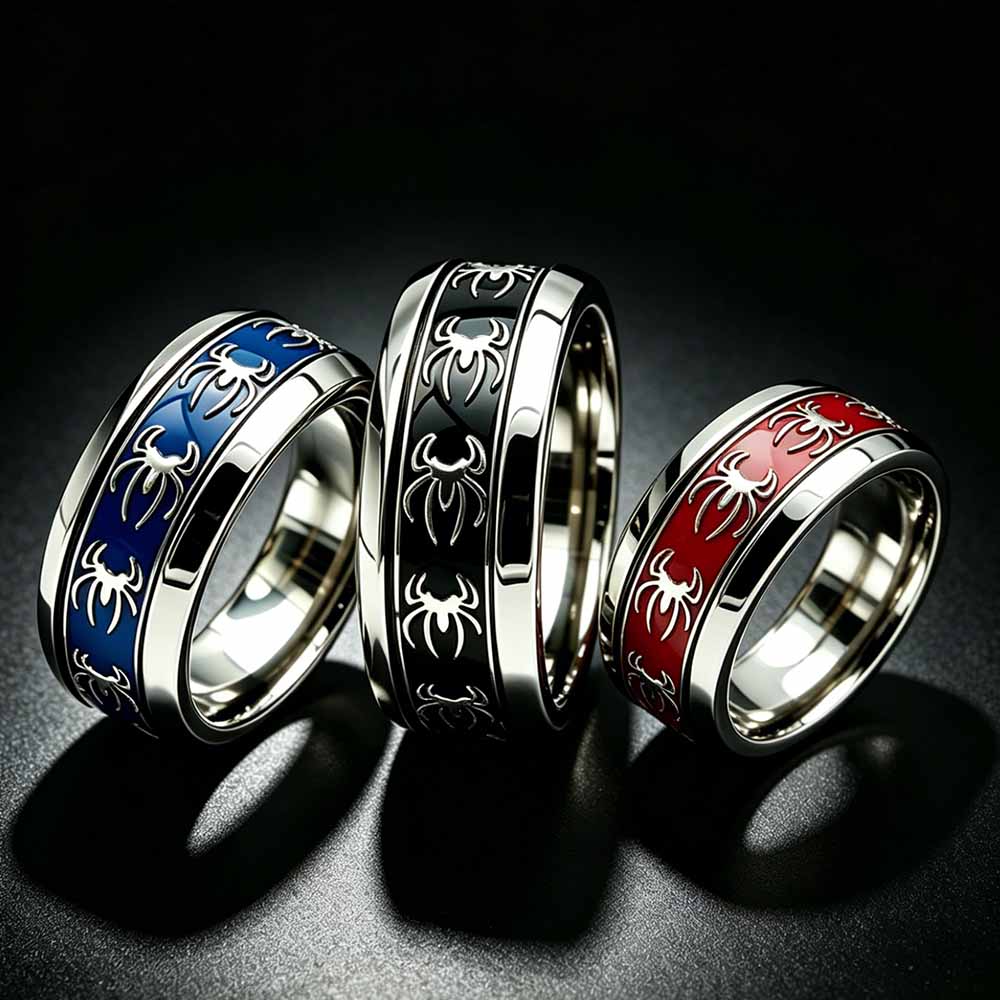 แหวนสไตล์วินเทจพังก์ลายแมงมุม  - Vintage Fashion Wholesale บทวิจารณ์และราคา