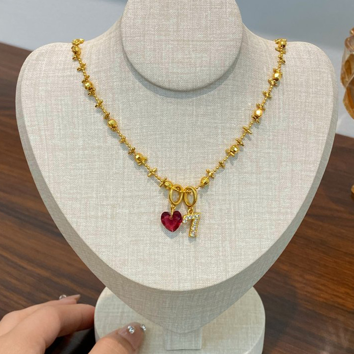 สร้อยคอจี้รูปหัวใจประดับเพชรซิ - Vintage Fashion Tiktok บทวิจารณ์และราคา