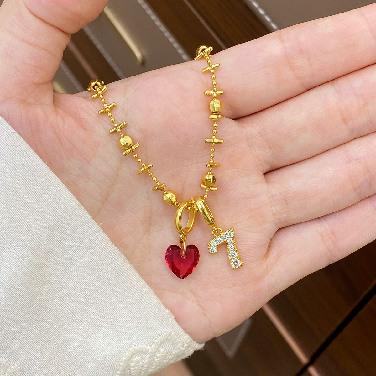 สร้อยคอจี้รูปหัวใจประดับเพชรซิ - Vintage Fashion Tiktok บทวิจารณ์และราคา