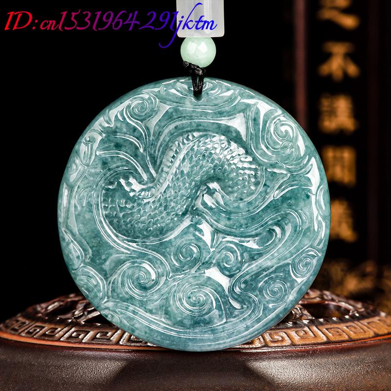 หยกพม่าจี้รูปมังกรสร้อยคอของขว - Usa Vintage Fashion บทวิจารณ์และราคา
