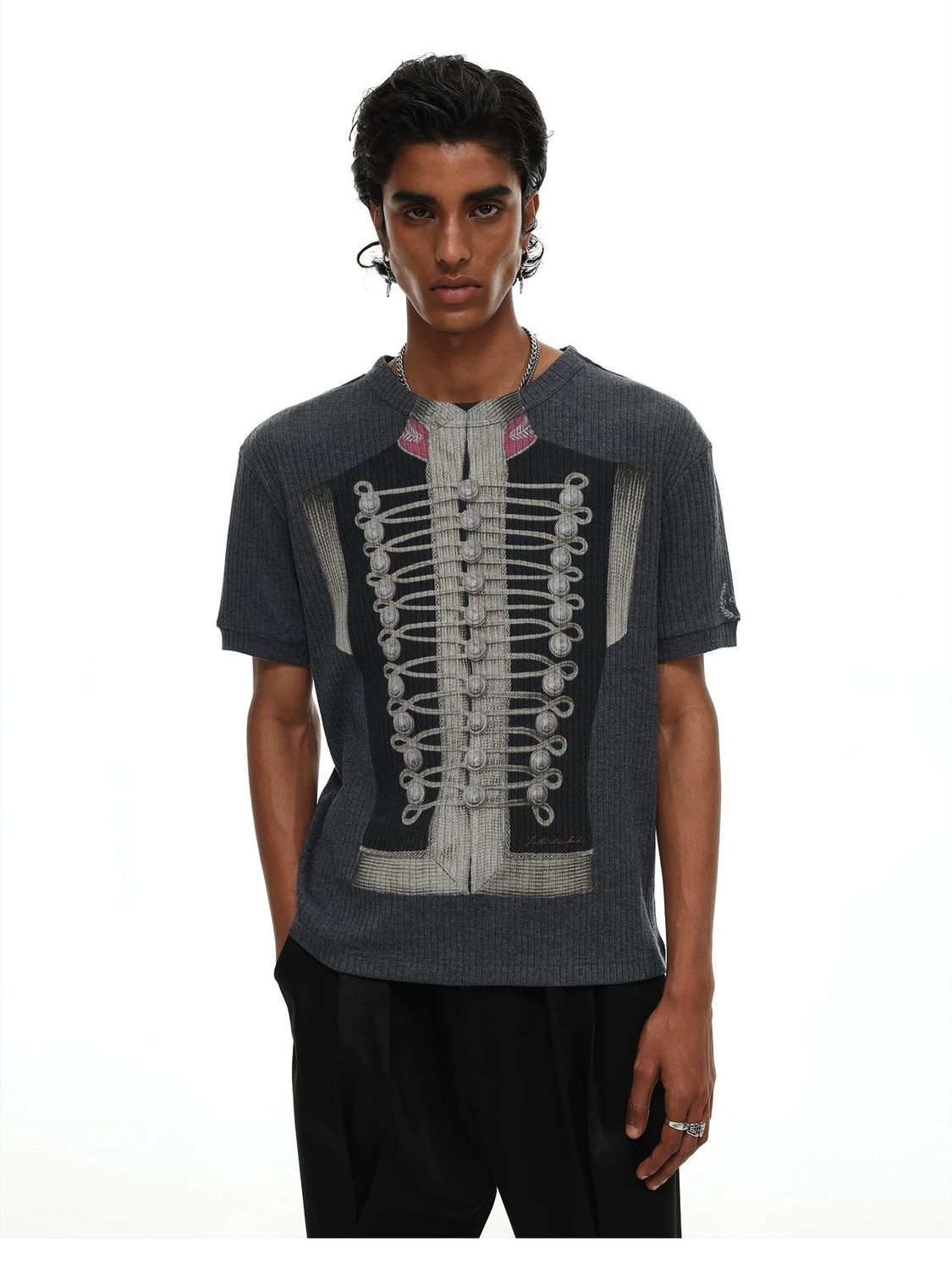 เสื้อยืดแขนสั้นทรงครอปพิมพ์ลาย - Vintage Fashion Tiktok บทวิจารณ์และราคา
