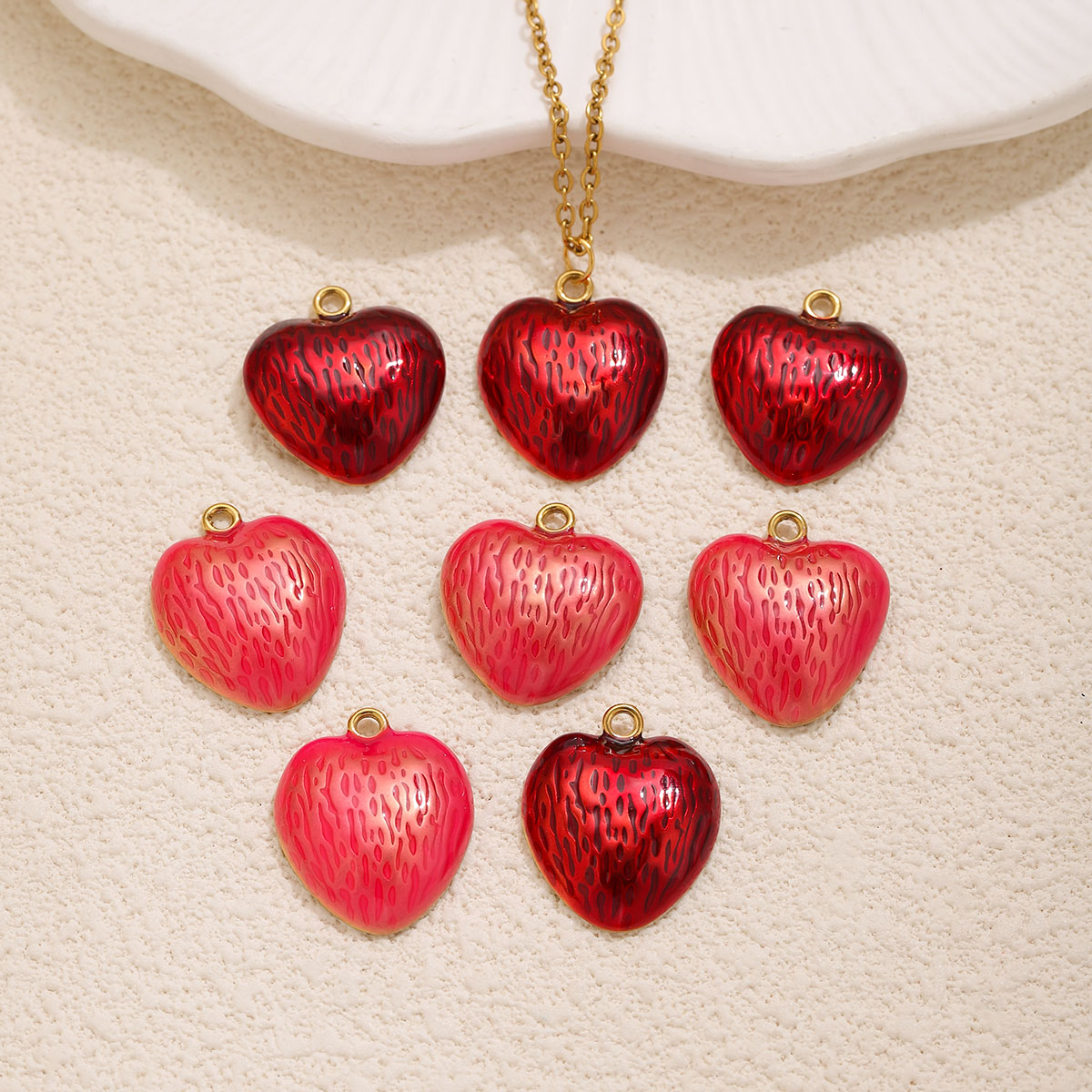 จี้เคลือบอินาเมล 2 ชิ้น สแตนเล - Vintage Fashion Wholesale บทวิจารณ์และราคา