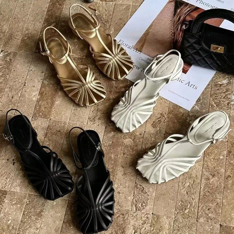 รองเท้าสานสไตล์ฝรั่งเศสวินเทจ  - Vintage And Modern Fashion บทวิจารณ์และราคา