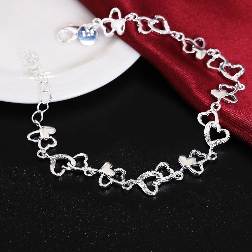สร้อยข้อมือเงินแท้ 925 ดีไซน์ค - Vintage Fashion Center บทวิจารณ์และราคา