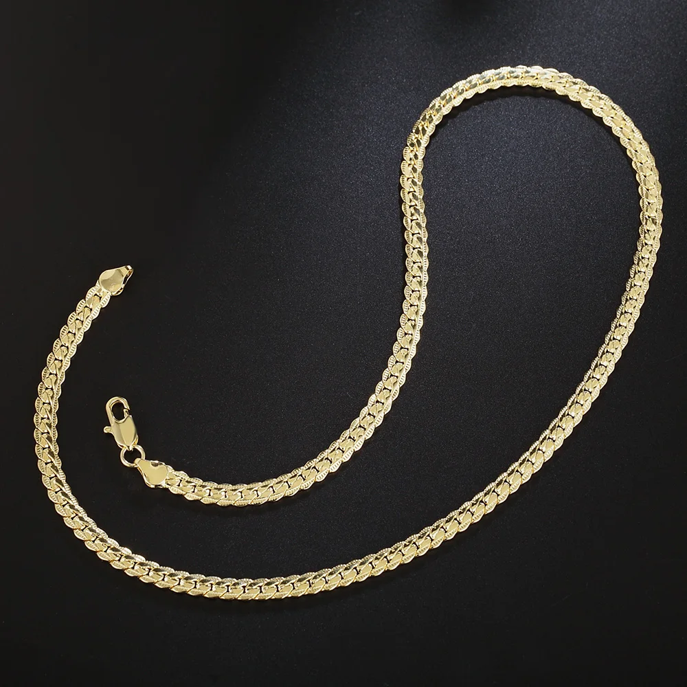 สร้อยคอทองคำ 18K คุณภาพสูง ดีไ - Vintage Fashion Center บทวิจารณ์และราคา