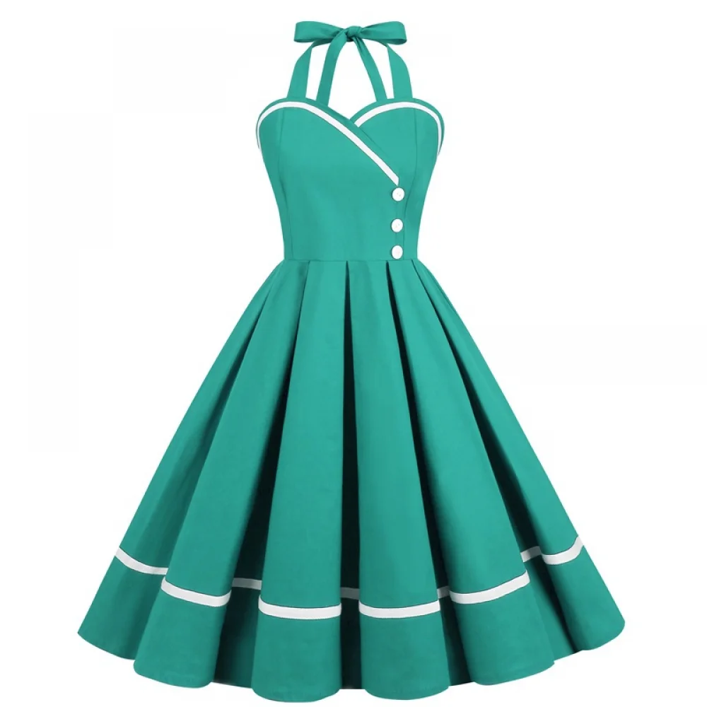 ฮาโลวีน 50s 60s 80s Retro ผู้ห - Vintage Fashion Dresses บทวิจารณ์และราคา