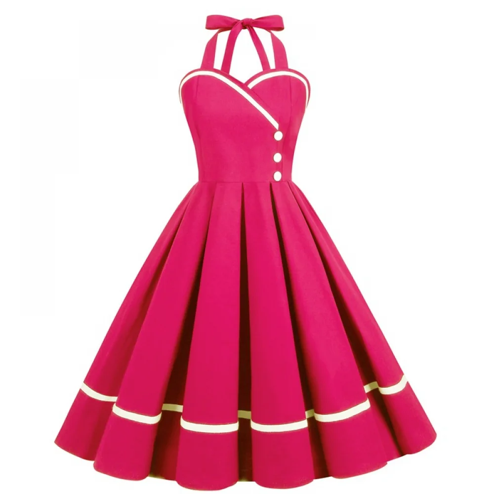 ฮาโลวีน 50s 60s 80s Retro ผู้ห - Vintage Fashion Dresses บทวิจารณ์และราคา