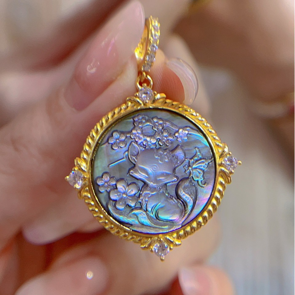925 เงินสเตอร์ลิงฝังเปลือกแกะส - Vintage Fashion Center บทวิจารณ์และราคา