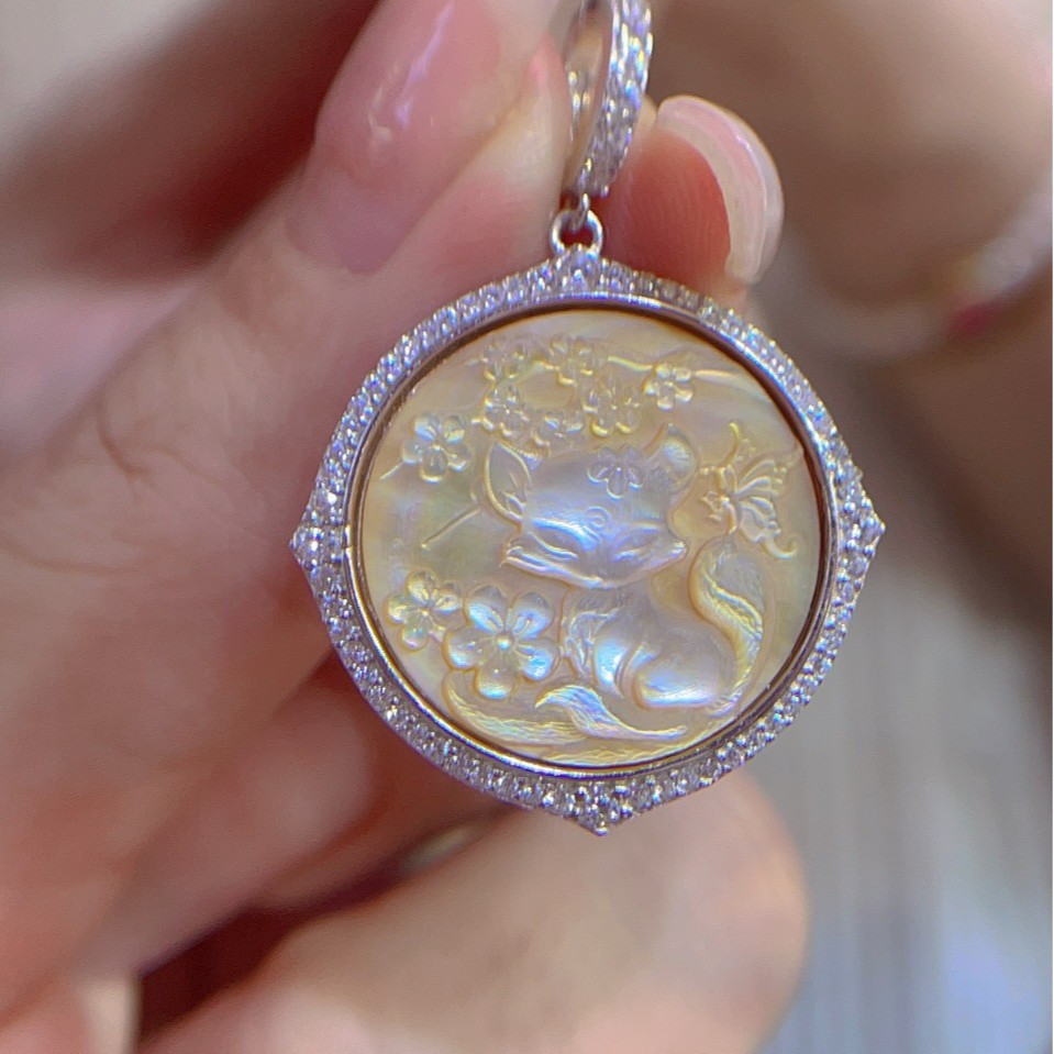 925 เงินสเตอร์ลิงฝังเปลือกแกะส - Vintage Fashion Center บทวิจารณ์และราคา