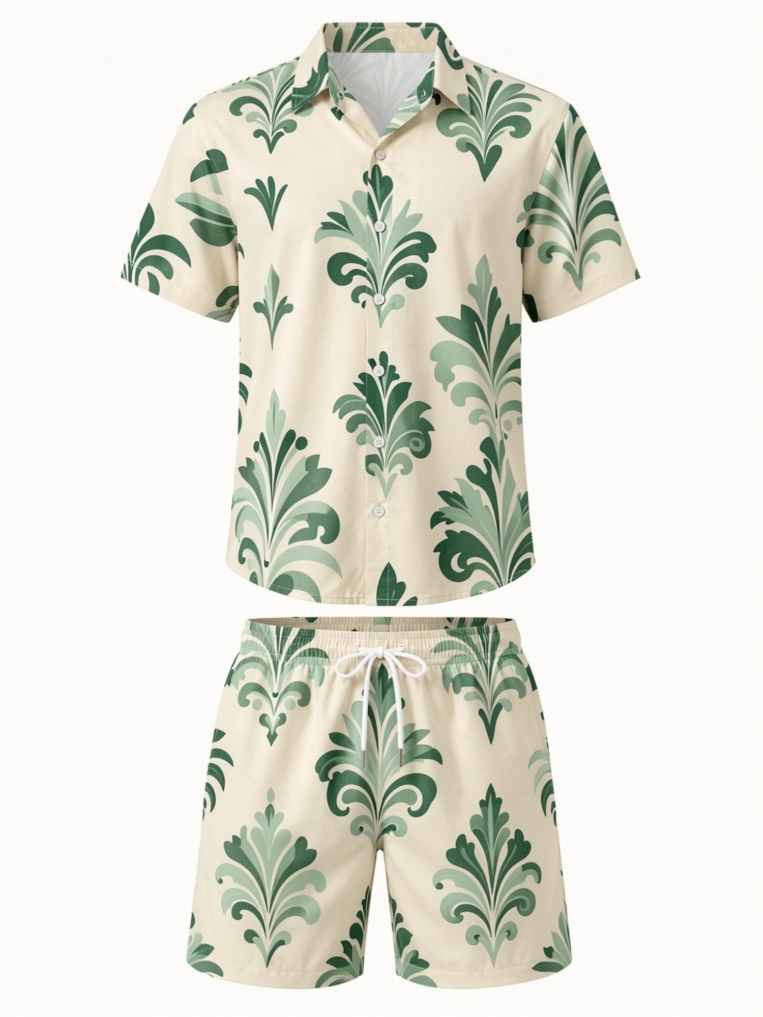ชุดเสื้อเชิ้ตแขนสั้นลายดอกไม้ส - Printed Floral Shirt บทวิจารณ์และราคา