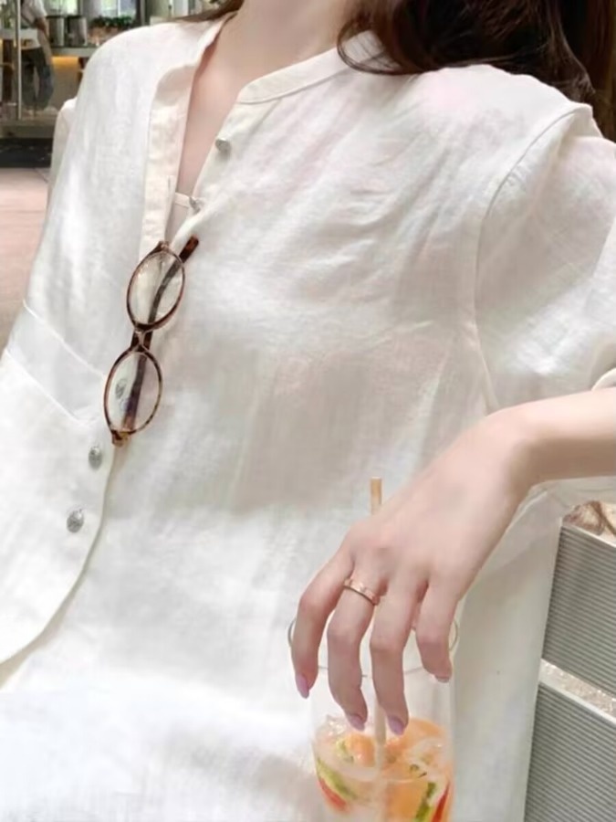 เสื้อคลุมป้องกันแสงแดดผ้าลินิน - Vintage Fashion Meaning บทวิจารณ์และราคา
