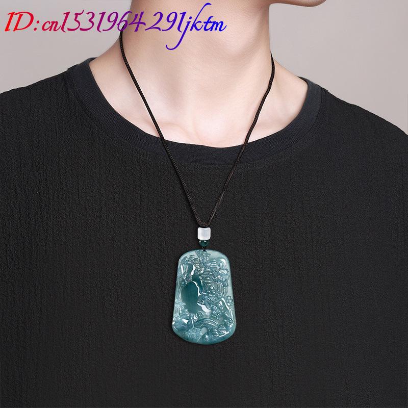 จี้สร้อยคอหยกพม่าแท้ลายวิวทิวท - Usa Vintage Fashion บทวิจารณ์และราคา