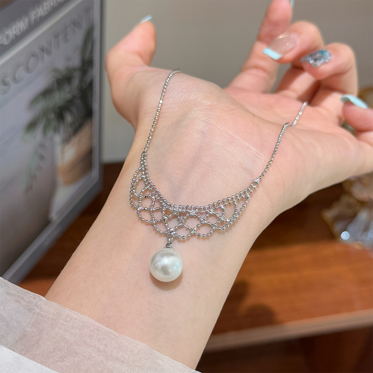 สร้อยคอทองแดงสีทองและสีเงิน สไ - Vintage Fashion Tiktok บทวิจารณ์และราคา