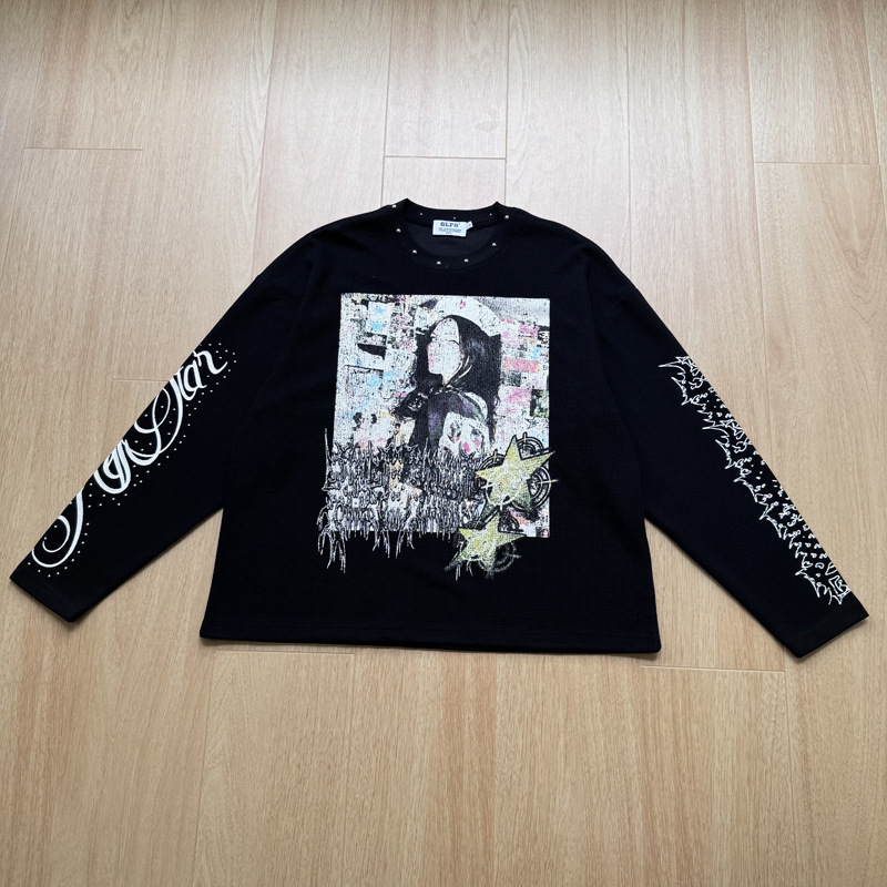 เสื้อยืดผู้ชายลายกราฟฟิตี้สไตล - Usa Vintage Fashion บทวิจารณ์และราคา