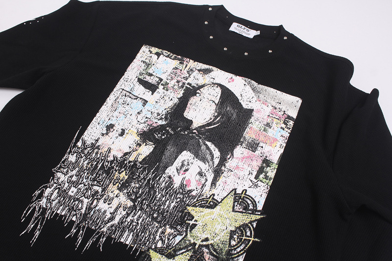 เสื้อยืดผู้ชายลายกราฟฟิตี้สไตล - Usa Vintage Fashion บทวิจารณ์และราคา