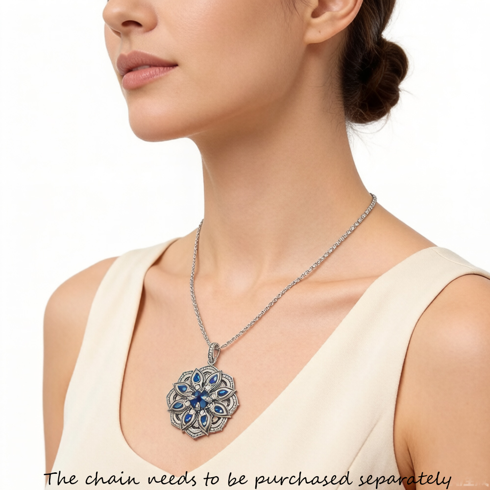 จี้ Blue Lotus Flower,ยี่ห้อให - Vintage Fashion Jewelry Brands บทวิจารณ์และราคา