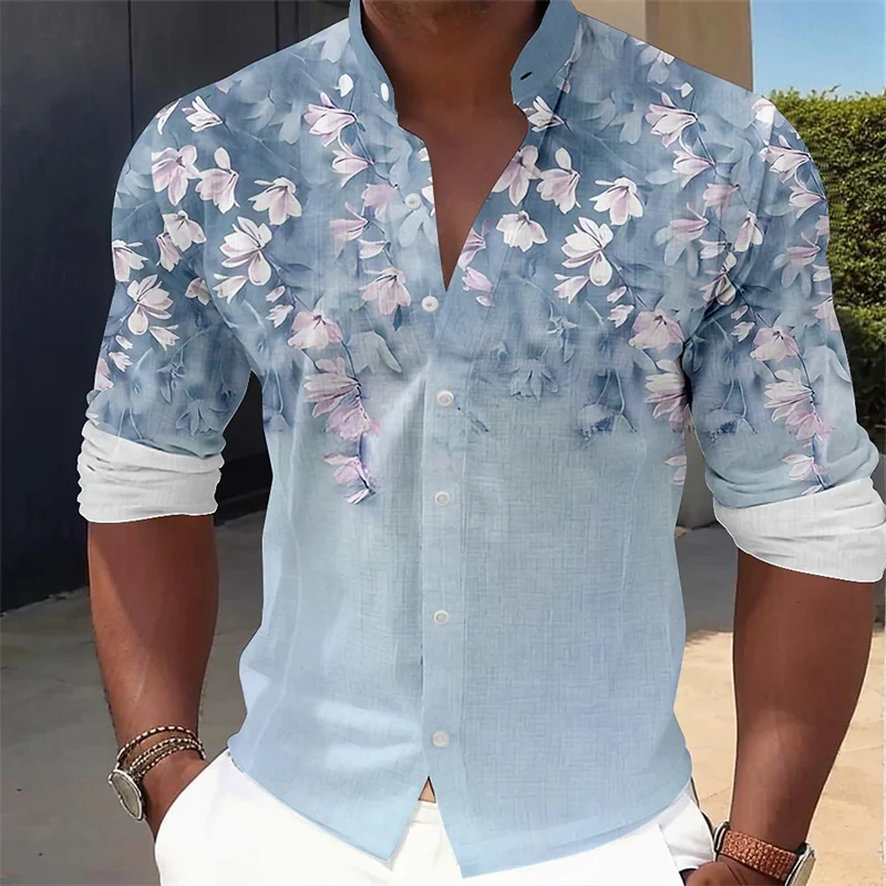 เสื้อเชิ้ตแขนยาวลายดอกไม้สำหรั - Printed Floral Shirt บทวิจารณ์และราคา