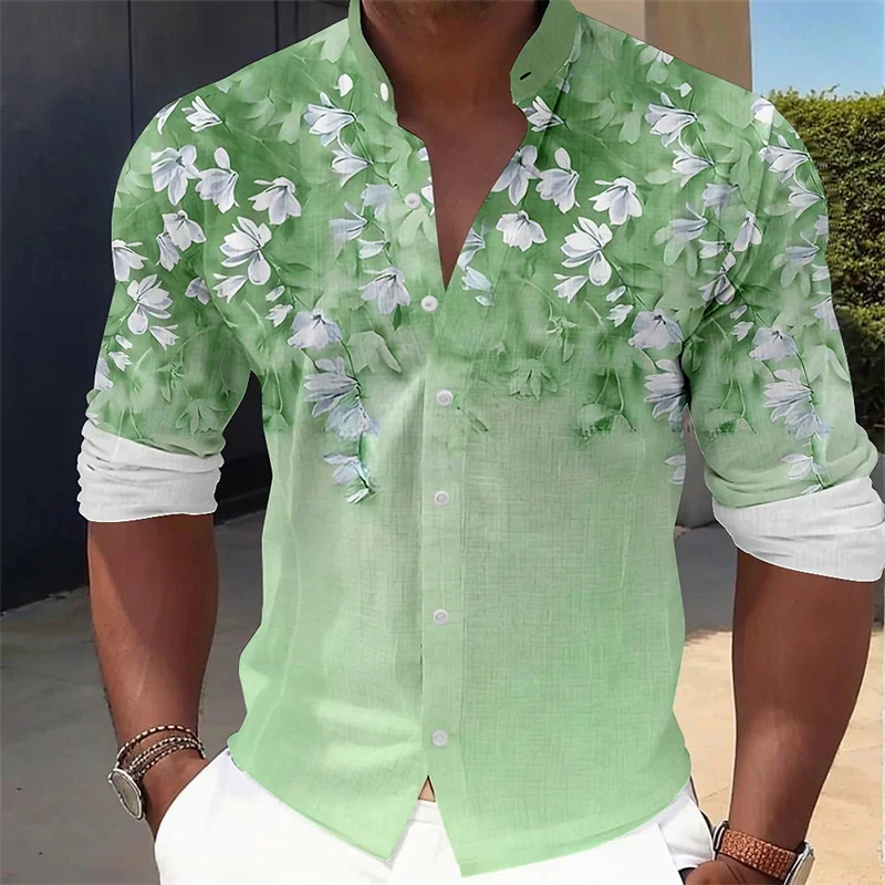 เสื้อเชิ้ตแขนยาวลายดอกไม้สำหรั - Printed Floral Shirt บทวิจารณ์และราคา