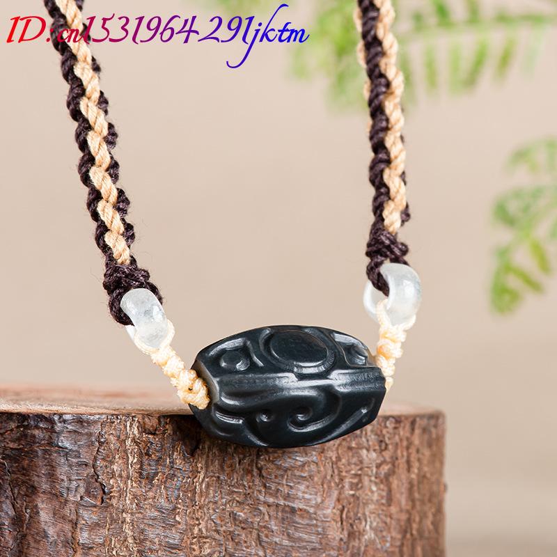 หยกเหอเถียน จี้แกะสลัก สร้อยคอ - Usa Vintage Fashion บทวิจารณ์และราคา