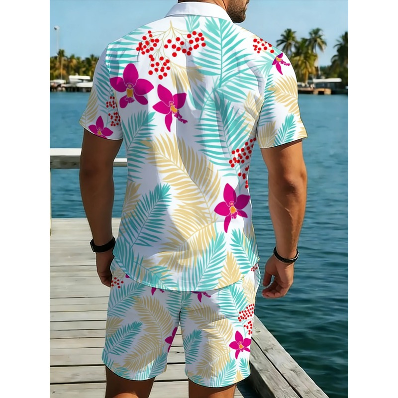 ชุดเสื้อเชิ้ตแขนสั้นลายดอกไม้เ - Printed Floral Shirt บทวิจารณ์และราคา