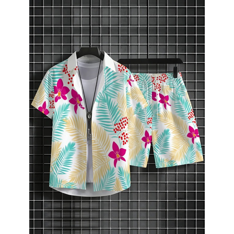 ชุดเสื้อเชิ้ตแขนสั้นลายดอกไม้เ - Printed Floral Shirt บทวิจารณ์และราคา
