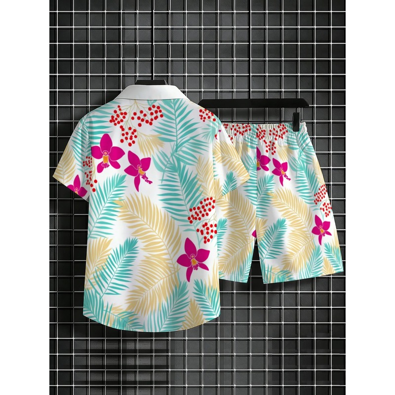 ชุดเสื้อเชิ้ตแขนสั้นลายดอกไม้เ - Printed Floral Shirt บทวิจารณ์และราคา