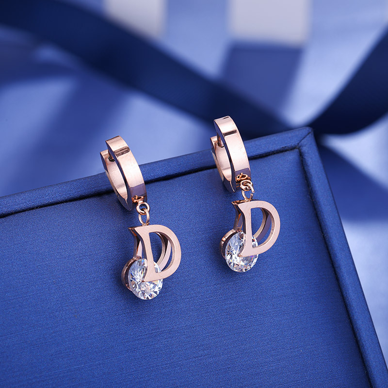 ต่างหูคริสตัลตัวหนังสือรูปตัว  - Vintage Fashion Jewelry Brands บทวิจารณ์และราคา