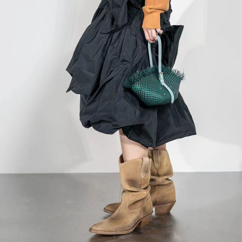 รองเท้าบูทแฟชั่นสไตล์วินเทจแบบ - Vintage Fashion Designer บทวิจารณ์และราคา