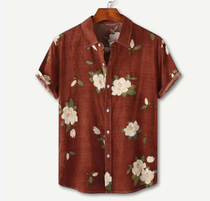 เสื้อเชิ้ตพิมพ์ลายดีไซน์เฉพาะก - Printed Floral Shirt บทวิจารณ์และราคา