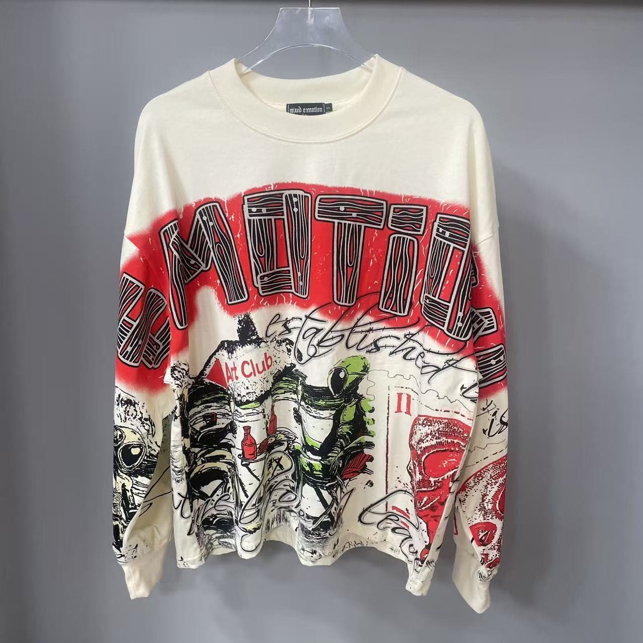 เสื้อยืดแขนยาวดีไซน์เนอร์คุณภา - Usa Vintage Fashion บทวิจารณ์และราคา