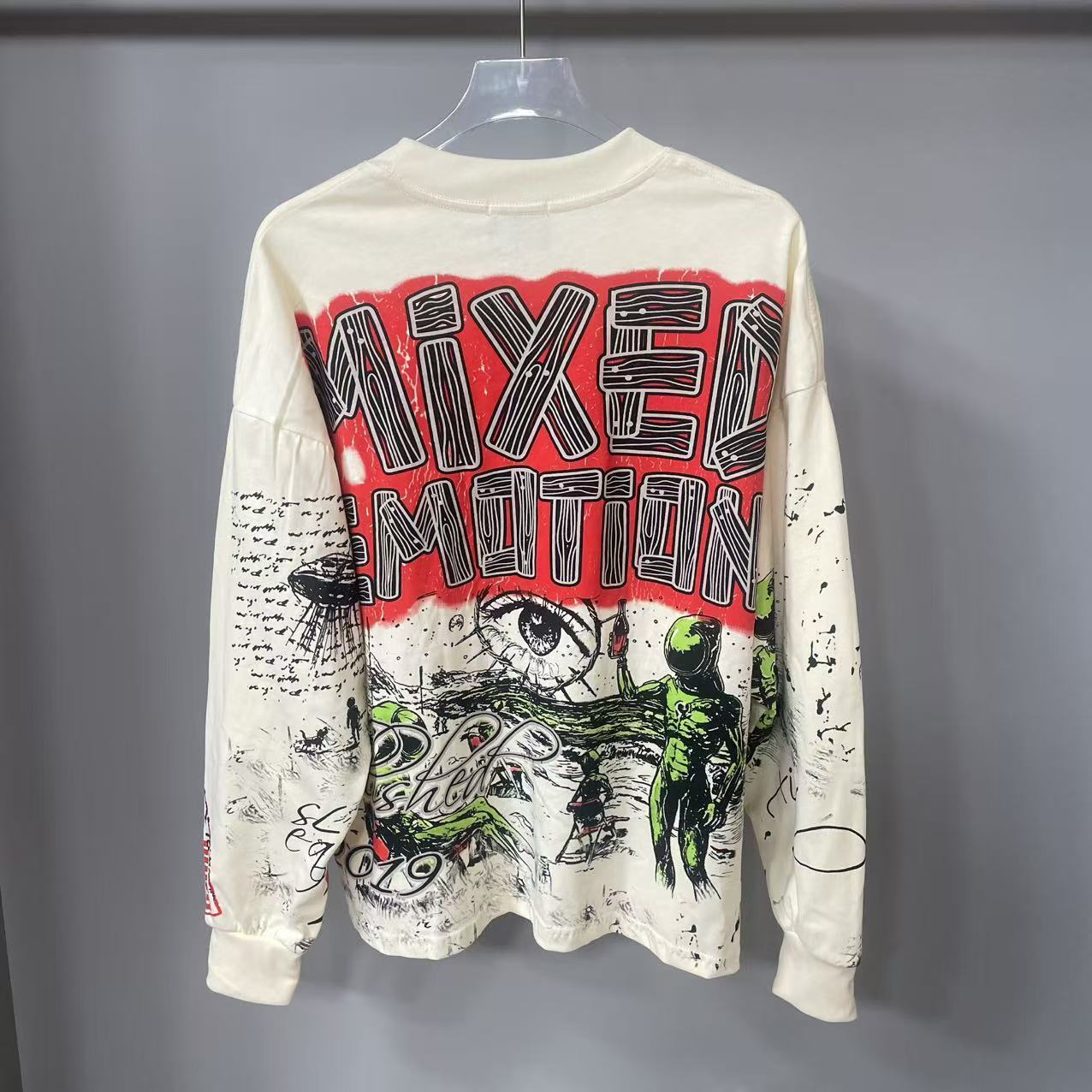 เสื้อยืดแขนยาวดีไซน์เนอร์คุณภา - Usa Vintage Fashion บทวิจารณ์และราคา