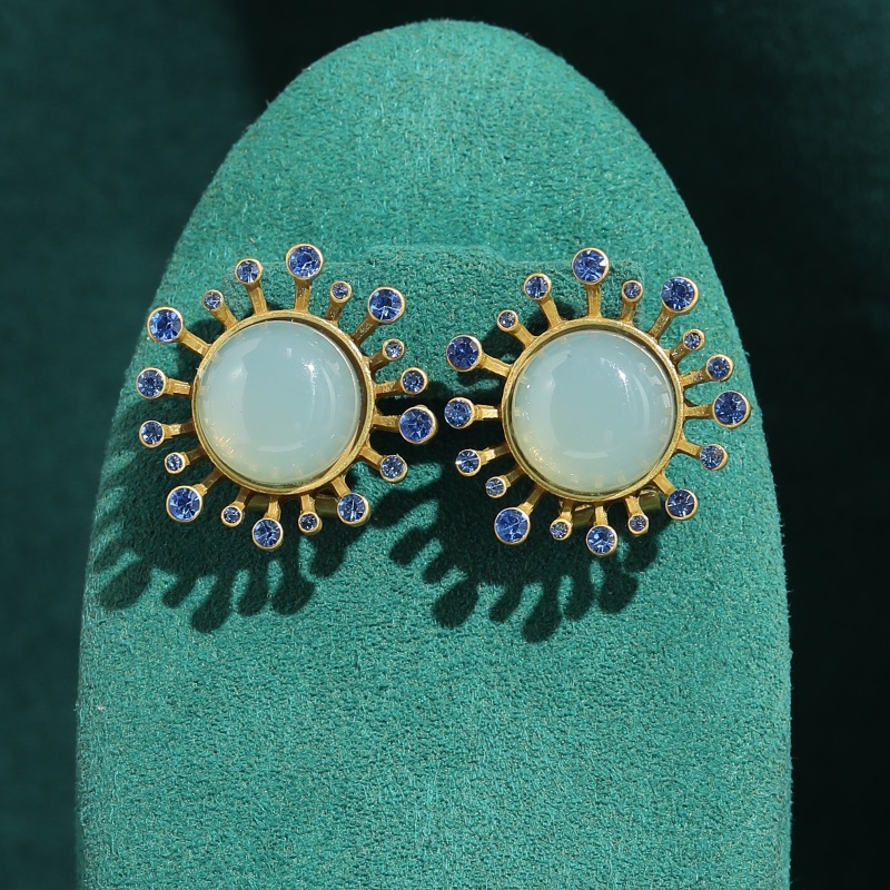 ต่างหูอาเกตสีเขียววินเทจ เครื่ - Vintage Fashion Jewelry Brands บทวิจารณ์และราคา