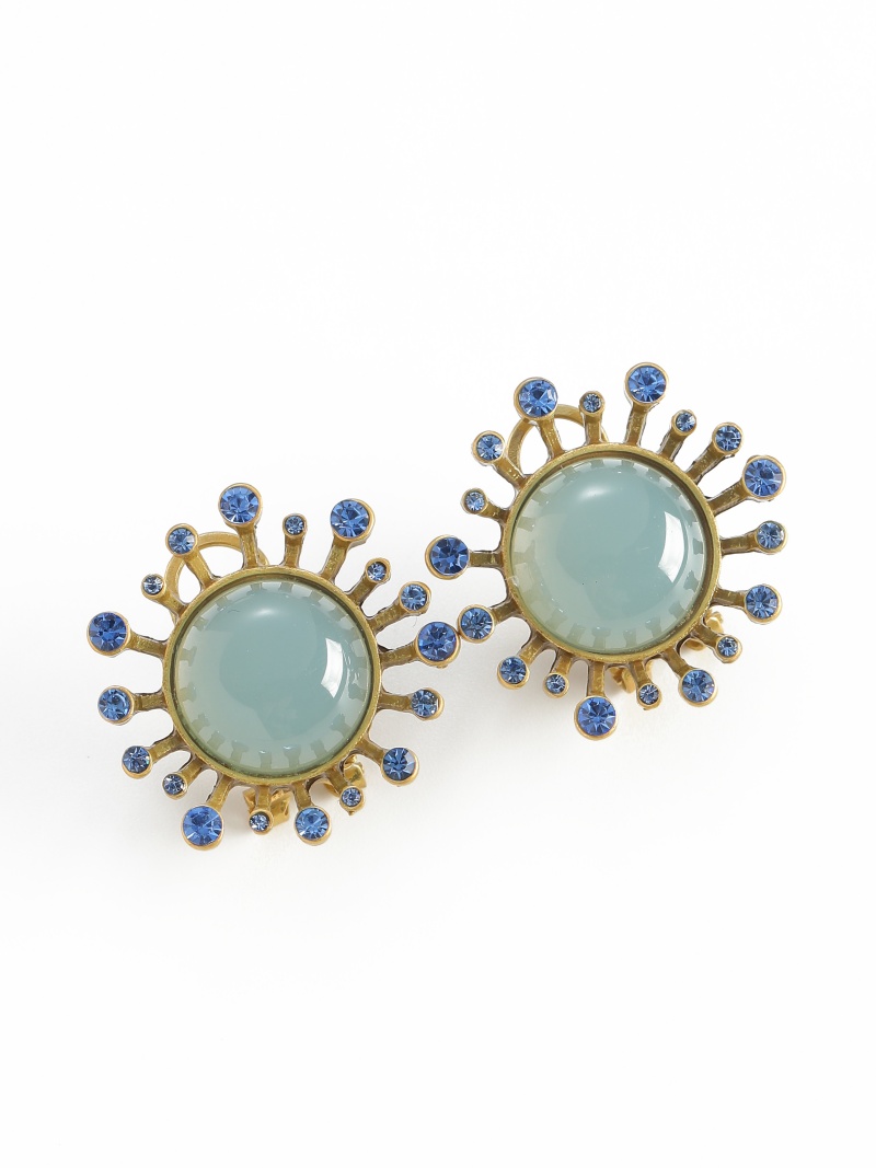ต่างหูอาเกตสีเขียววินเทจ เครื่ - Vintage Fashion Jewelry Brands บทวิจารณ์และราคา